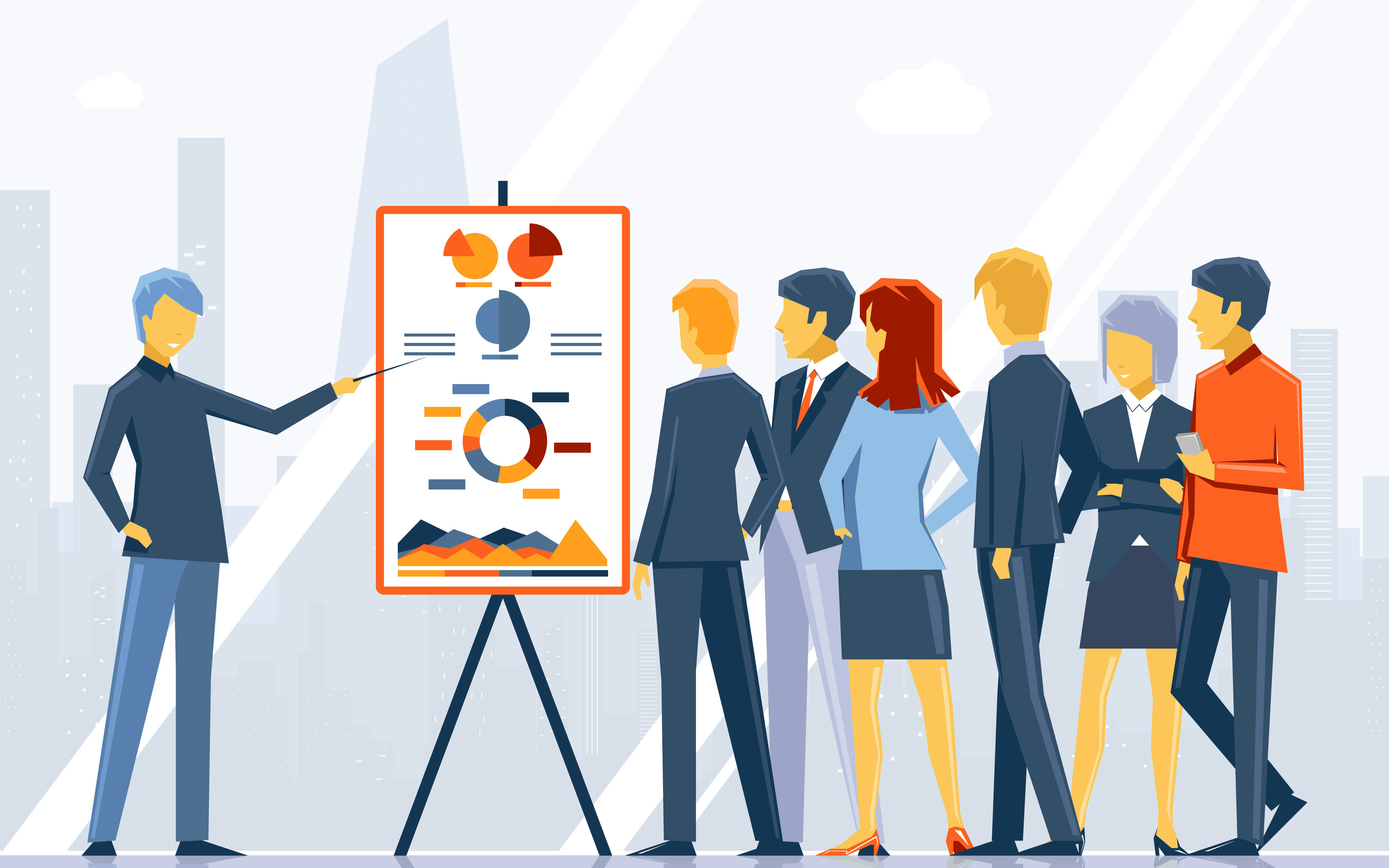 Business dashboard showing data analytics and MIS reports